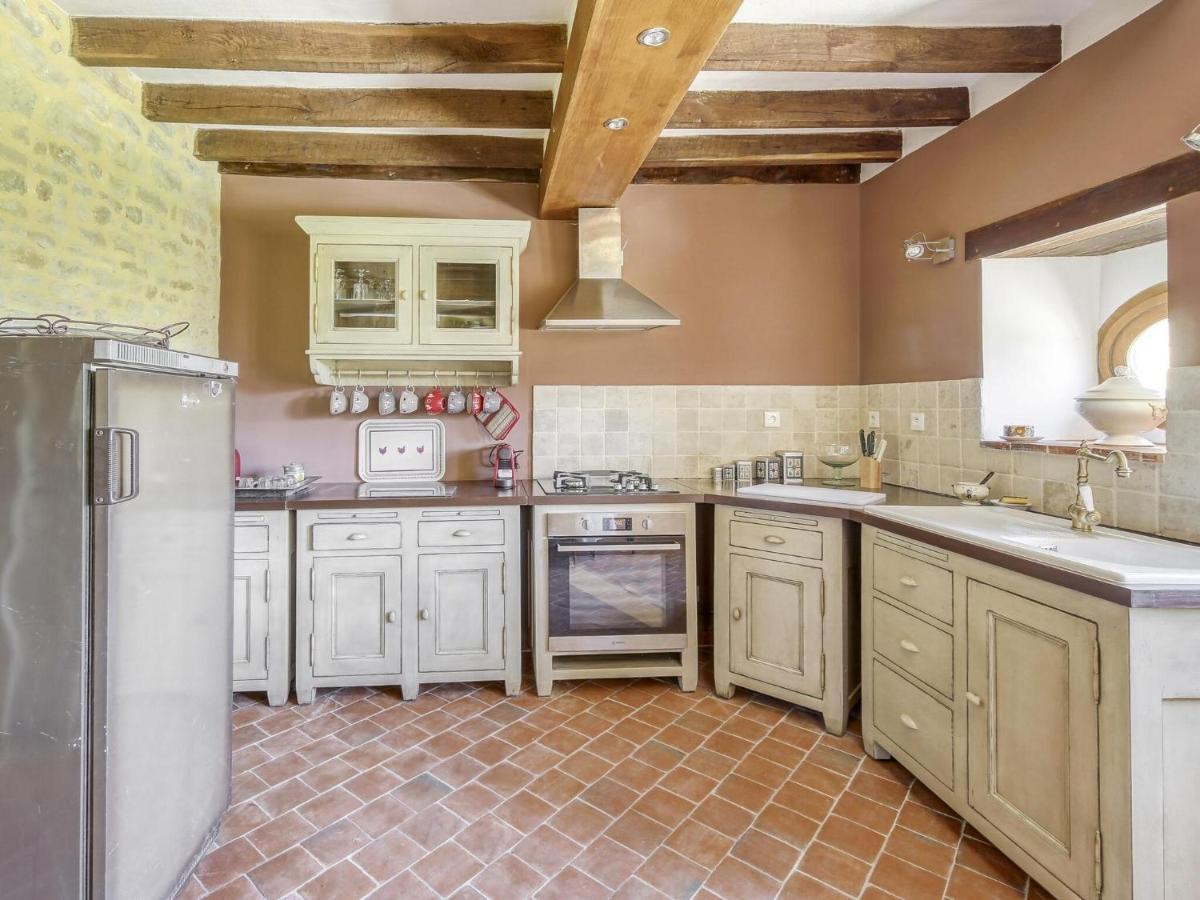 Burgundian Farmhouse In Talon With Fireplace Exterior foto